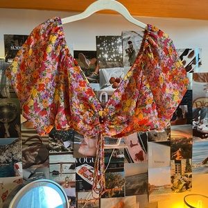 Floral crop top